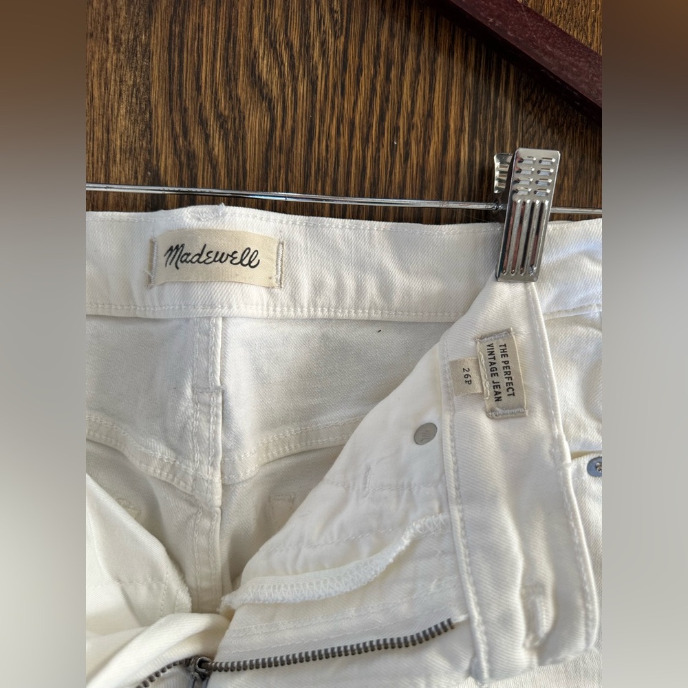 Madewell Women's Perfect Vintage Jean Straight Leg White